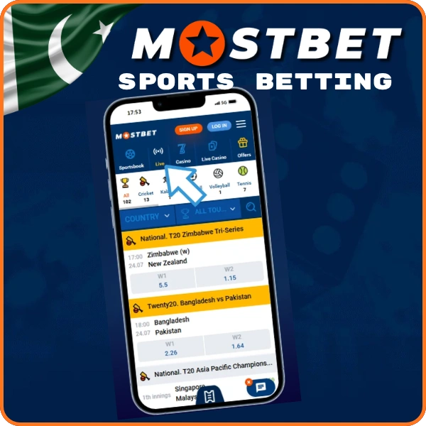 Sports Betting on Mostbet Pakistan